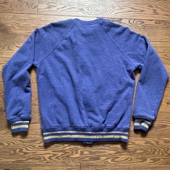 [zara] Purple and Gold Varsity jacket - Picture 4 of 8